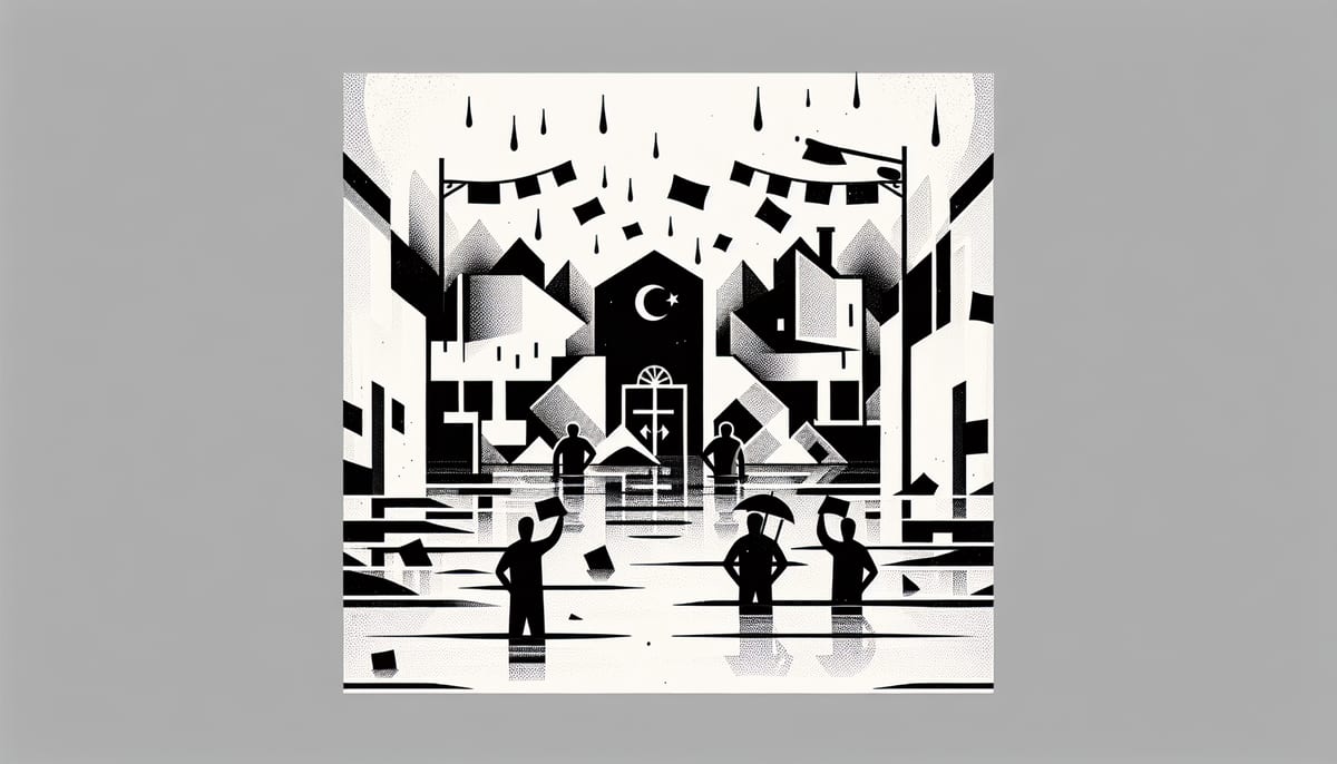 Adana'nın Kozan ilçesinde ani yağışlar sel felaketine yol açtı