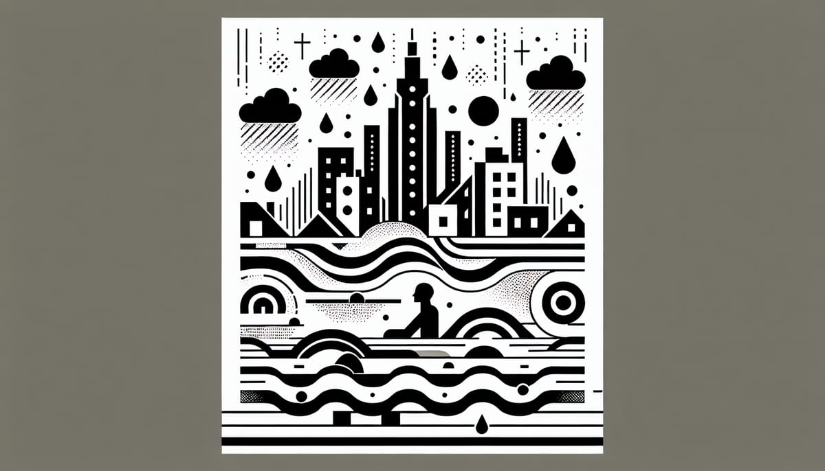 Şiddetli yağmur ilçeyi etkisi altına aldı, birçok yer su altında kaldı